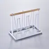 Portavasos, estante para tazas de té de sala de estar, estante colgante, estante de almacenamiento de tazas para el hogar, estante para tazas de agua, estante con drenaje invertido, bandeja de almacenamiento de hierro forjado