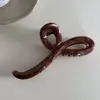 Pinza para el Cabello Grande con Patrón de Mármol Color Café de Gama Alta Pinza de Tiburón para Recogidos de Niche con Sentido de Sofisticación Accesorio para el Cabello