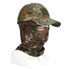 Balaclava Camuflado Tático de Seda Gelada para Uso Externo no Verão, Protetor de Pescoço para Ciclismo, Máscara Facial Respirável para Proteção Solar na Pesca, Boné de Baseball