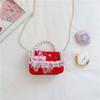 Bolsa Infantil de Pérolas 2022 Nova Personalidade Crianças Bolsa Transversal Moda Princesa Algodão Linho Porta-Moedas Novo Estilo