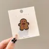 Broche de Reno de Santa Claus Navideño Insignia Metálica Linda Japonesa Pin Botón de Ropa de Dibujos Animados Accesorios Adorno de Regalo