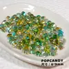 Vidrio Checo Importado Retro Dorado Gota de Agua Estrella Cuentas de Navidad Antiguas DIY Cadena de Teléfono Móvil Pendientes Collar Cuentas