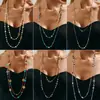 Cadena de Suéter con Borla en Forma de Estrella Vintage Transfronteriza Tiliani para Mujer, Elegante Collar Largo en Capas de Perlas Artificiales