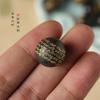 Retro Zen Tradicional Patrimonio Cultural Inmaterial Procesamiento Medicina Tradicional China Cuentas Aromáticas Bronceado Corazón Cinco Elementos Clásicos Cuentas Redondas Negras Cuentas para Manualidades
