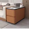 Sofá de Sala de Estar Aparador Almacenamiento Lujo Ligero Multifuncional Móvil Madera Maciza Ultraestrecho Pequeño Gabinete Lateral Mesa Lateral Simple Moderna