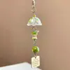 Colgante para Teléfono Hoja de Arce Copo de Nieve Transparente Estilo Ins Cadena de Cuentas Linda Llavero Accesorio para Bolso Lujo Ligero Nicho