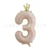 Globos de Corona de Número Grandes de 40 pulgadas 0-9 Papel de Aluminio Decoración para Fiesta de Cumpleaños Boda Suministros Globos Que Pueden Flotar