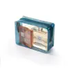 Set de Bolsas de Tocador Transparentes de PVC con Cremallera, Bolsa de Almacenamiento de Maquillaje de Viaje Repelente al Agua, Set de Tres Piezas, Se Puede Imprimir Logo