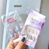 Cola de Unha Nova da Moda com Sensação Leve, Unhas Postiças Versáteis Curtas e Simples, Conjunto de Peças de Unha Prontas para Uso Venda por Atacado