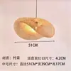 Luminária Pendente de Bambu em Forma de Nuvem Estilo Wabi-Sabi Tecida à Mão Iluminação Criativa de Bambu Estilo Zen Japonês para Pousadas Restaurantes e Salas de Chá