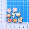 Mini Placa Simulação Comida Jogar Série Mista DIY Telefone Caso Unhas Hairpin Material Bolsa Resina Acessórios