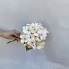 Flor de Hortensia de Perla Artificial Individual con Acabado de Alta Gama, Flor Realista Hecha a Mano, Flor Artificial para Decoración de Paisajismo, Decoración del Hogar al por Mayor