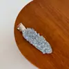 Pinza para el pelo de estilo coreano con diamantes de cristal sin costuras Pinza de pico de pato Dulce y a la moda Flequillo Cabello suelto Pinza lateral Accesorios para el cabello Nuevo estilo