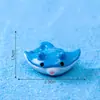 Paisaje en miniatura con tiburones lindos, tortugas pequeñas y otros adorables animales marinos; decoración de acuario, accesorios DIY y adornos pequeños