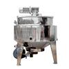 Wok de gas vertical para calentar y remover, olla de acero inoxidable para hervir azúcar, con borde raspador, olla para hervir con calentamiento de pared
