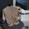 100% Lã Penteada Sem Costura Peça Única Gola Alta Curta Manga Curta Malha Camada Base Feminino Look Emagrecedor Top Primavera 909g