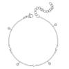 Pulsera de acero de titanio con diamantes de venta caliente de Amazon europeo y americano, pulsera sencilla personalizada ajustable para mujer