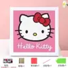 Juguete de Diamante Regalo Educativo Soporte de Exhibición Popular Exquisito Hello Kitty Dibujo de Diamante Hecho a Mano