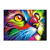 Pintura al óleo de león colorida simple moderna Pintura decorativa escandinava Pintura de lienzo de animal pintado Núcleo de pintura de lienzo Pintura Normcore