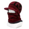 Gorro de Lana Forrado de Forro Polar para Montar al Aire Libre en Invierno Gorro de Punto para Hombre Capucha Protectora para el Cuello Gorro Protector para el Cuello