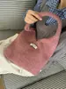Estilo Coreano Outono e Inverno Novo Estilo Bolsa de Ombro de Tricô de Lã Bolsa de Mão Feminina Grande Capacidade Colete Tecido Bolsa Pequena para Mulheres