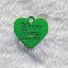 Accesorios de joyería de bricolaje de caramelos, colgante de aleación en forma de corazón inglés, pulsera, collar, letra de color, pintura, colgante de amor
