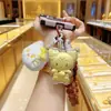 Colgante Dorado de Kuromi Peluche Explotando Hello Kitty Bolsa de Dibujos Animados Llavero para Teléfono Móvil Regalo Venta al por Mayor
