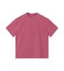 Camiseta sin mangas de peso pesado 260g estilo europeo y americano, vintage, parcialmente desgastada, manga corta, algodón puro, lavada, hombros caídos, talla grande, cuello redondo