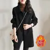 Nuevo Abrigo de Lana Holgado Sencillo Estilo Coreano y Japonés para Mujer Otoño e Invierno, Versión Coreana de Moda, Elegante Chaqueta de Lana, Versátil Casual