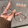 Gafas de Montura Ojo de Gato Shangyang Estilo Coreano para Mujeres Miopes Se Pueden Equipar con Artefactos de Maquillaje de Prescripción con Monturas Grandes para Mostrar Rostro y Ojos Pequeños