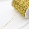 Corrente de ouro 14K/18K que preserva a cor corrente O-chain banhada a ouro corrente fina corrente de extensão pulseira colar acessórios diy