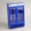 Mini Congelador de Doble Puerta Refrigerador Artificial Casa de Muñecas Cocina Miniatura Pequeños Electrodomésticos Casa de Juegos Juguete para Niños Modelo
