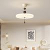 Luz de Techo para Dormitorio 2026 Modelo Nuevo Estilo Vintage Francés Crema Color Nogal Espectro Completo Protección Ocular Luz de Habitación