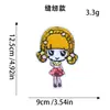 Parche de Bordado con Lentejuelas de Toalla de Dibujos Animados, Lindo Parche de Bordado de Chica Versión Q para Ropa Infantil, Parche Decorativo para Bolsos