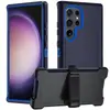 Capa de celular Otterbox explosiva, capa de celular S25U três-em-um anti-queda, com suporte giratório 360