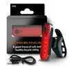 056 Luz Trasera de Bicicleta Transfronteriza Carga USB para Montaje Nocturno al Aire Libre LED COB de Alto Brillo Luz Trasera de Advertencia Accesorio de Ciclismo