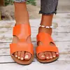 Zapatillas Planas Cruzadas Europeas y Americanas para Mujer 2025 Sencillas de Una Tira Casual Comercio Exterior Tallas Grandes Venta al por Mayor Pura Tallas Grandes