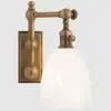 Lámpara de candelabro de lujo moderna accesible para sala de estar, dormitorio, lámpara de pared de cristal para pasillo, escalera, entrada, baño, lámpara de pared americana de cobre macizo