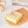 Caixa de janela para torta de ovo Mei Niang de neve de 2/4/6 grãos 63-80g caixa de bolo de lua caixa de bolo caixa de bola verde caixa de biscoitos