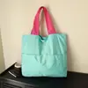 Bolsa Nuvem Estilo Japonês, Bolsa Tote de Ombro Dobrável Portátil para Armazenamento, Bolsa de Compras com Zíper de Grande Capacidade, Impermeável