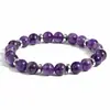 Pulseras europeas y americanas para hombre transfronterizas, piedra de ojo de tigre, lapislázuli, piedra con patrón azul, pulseras elásticas de colores mixtos, joyería de estilo europeo y americano al por mayor
