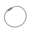 Llavero Giratorio de Cable de Acero Colorido Accesorios para Joyería DIY Colgante de Etiqueta Simple y Elegante