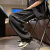 Pantalones Delgados de Verano para Niños Seda de Hielo Transpirable Frescos Rectos Modernos Marca Americana Holgados Dosis Casuales Pantalones Modernos