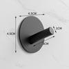 Gancho adhesivo resistente de acero inoxidable 304 transfronterizo, sin perforaciones, sin costuras, para puerta trasera de baño y cocina, gancho de metal