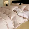 Conjunto de quatro peças em jacquard em relevo de algodão puro, 60 contagens, jacquard tingido em fio de alta densidade totalmente em algodão, luxo leve para uso doméstico, atacado de fábrica