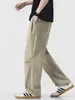 Maple House Roupa Masculina / Calças Casuais Leves de Verão para Exterior, Estilo Americano Tendência Caimento Solto Perna Reta Perna Larga Calças de Trabalho