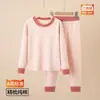 Roupas de Outono para Crianças, Pijamas para Meninos, Conjuntos Íntimos para Meninas Estudantes, Suéteres de Algodão para Crianças, Camisas e Calças de Linho para Adolescentes