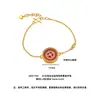 Conjunto de Collar, Pulsera y Anillo de Moneda Giratoria de Color Rojo Rosa con Baño de Oro Estilo Antiguo, Completamente Incrustado de Diamantes, Lujo Ligero y Exquisito, Regalo para Mujeres