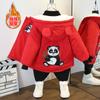 [Múltiples Enlaces] Chaqueta de Invierno para Niños 2025 Chaqueta Cálida Casual con Capucha Espesa de Terciopelo para Niños Moderna