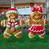 Amazon Luces Metálicas Navideñas Placa Muñeco de Nieve Papá Noel Reno Decoración Navideña Estaca de Jardín Logo de Patio